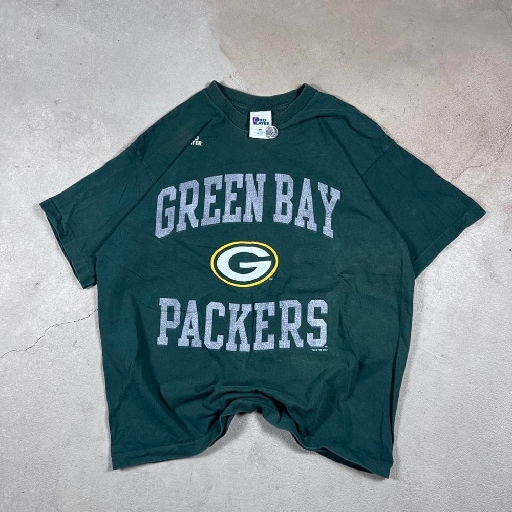 Vintage 90s single stitch‎ pro player Green Bay Packers Tshirt Men's size XL